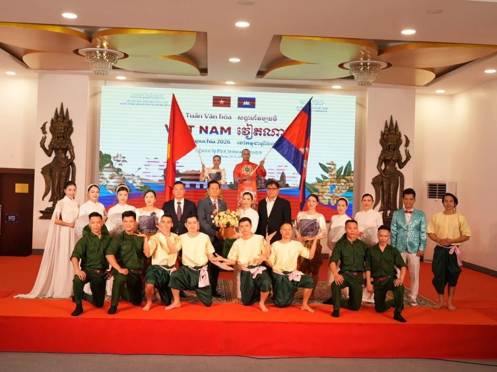 Artistic Performances during the Vietnam Culture Week in Cambodia 2026 Event in Siem Reap Province