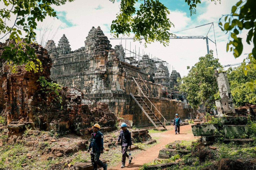 WMF is Underway with the Restoration of the Western Section of Phnom Bakheng Temple