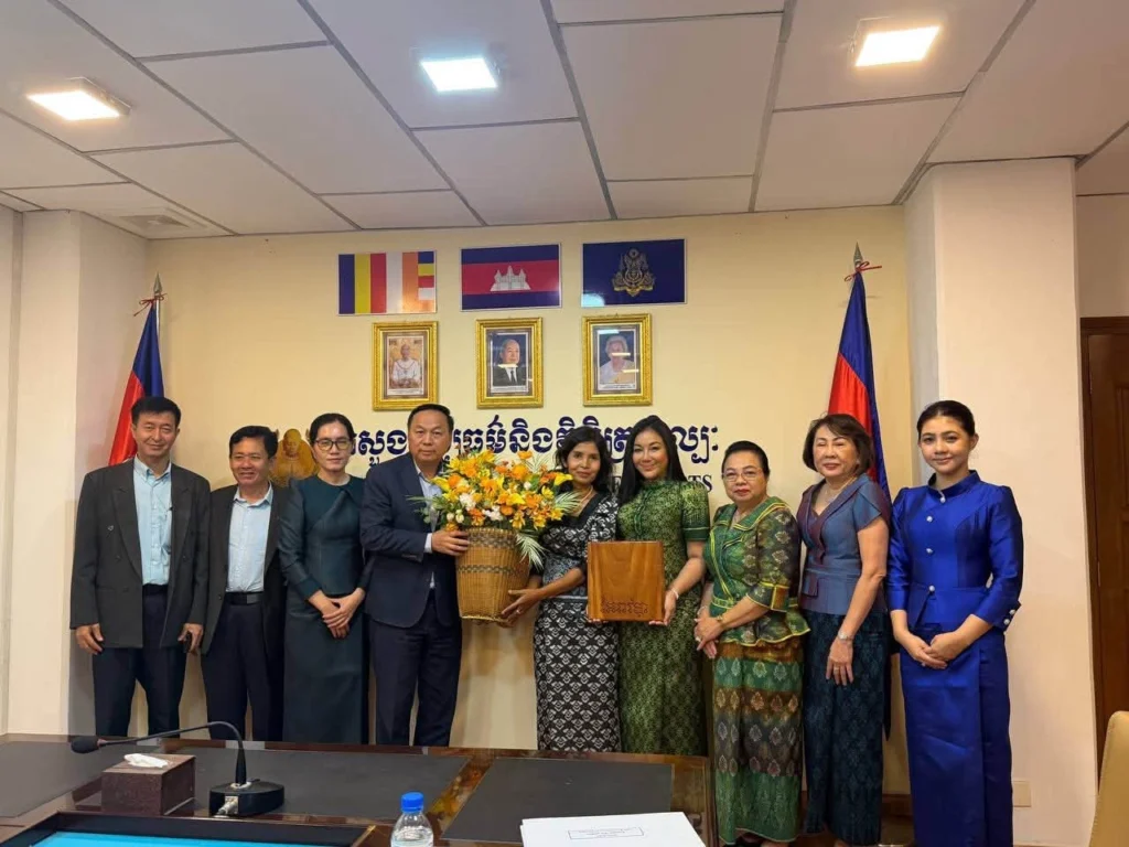 His Excellency Hab Touch, Permanent Secretary of State, Receives Ms. Khay Chenda, President of the Airavata Elephant Foundation