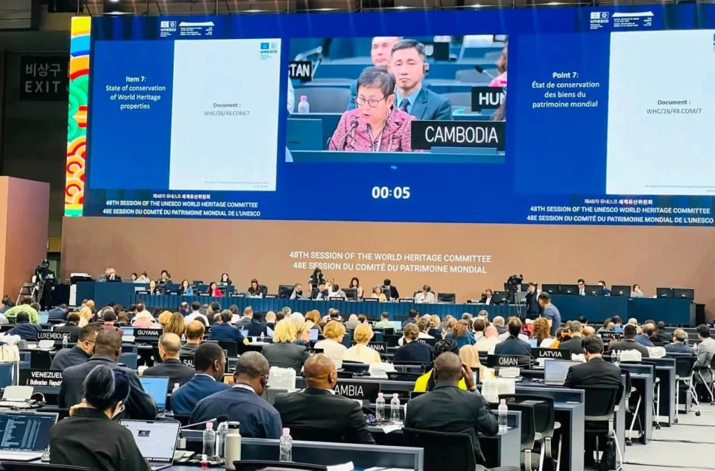 Intervention Statement by H.E. Academician Dr. Phoeurng Sackona, Minister of Culture and Fine Arts of Cambodia, at the 48th Session of the UNESCO World Heritage Committee on July 22, 2026, in Busan, Republic of Korea