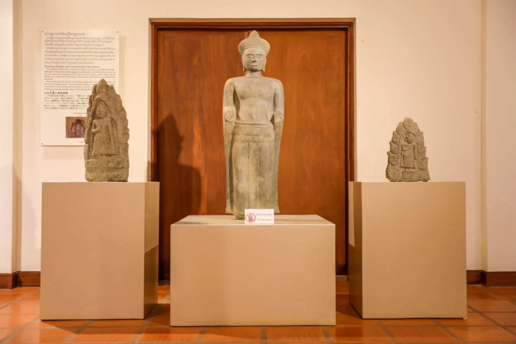 Heritage of Angkorian Buddhist Art: Exhibition of 3 Styles of Buddha Statues at the Norodom Sihanouk-Angkor Museum.