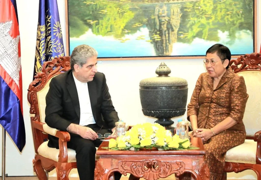 Her Excellency Academician Phoeurng Sackona Receives Newly Appointed Ambassador of the Islamic Republic of Iran to Cambodia
