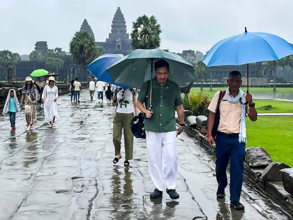 Visiting Angkor Under Rainy Season Rainfall Offers a Rare Experience for Tourists