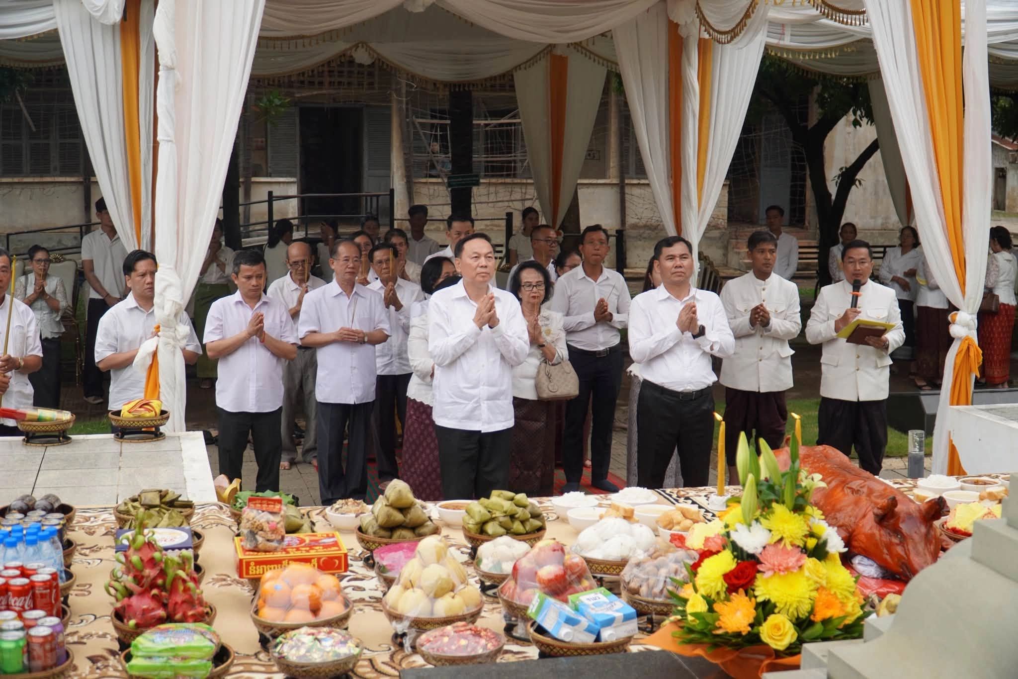 Krong Peali and offering ceremony held at Tuol Sleng Museum.