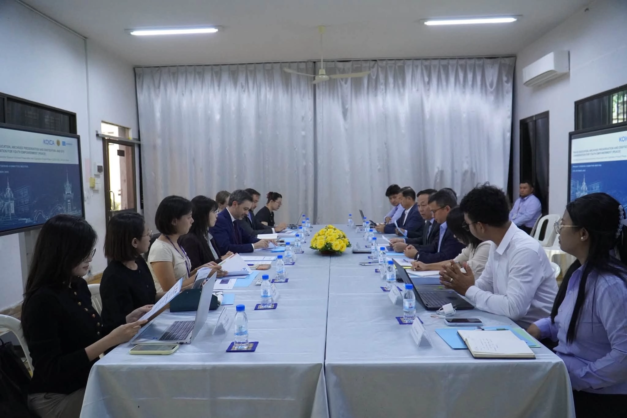 Meeting of the steering committee for the Tuol Sleng Genocide Museum archive preservation and digitization project (Phase 2).