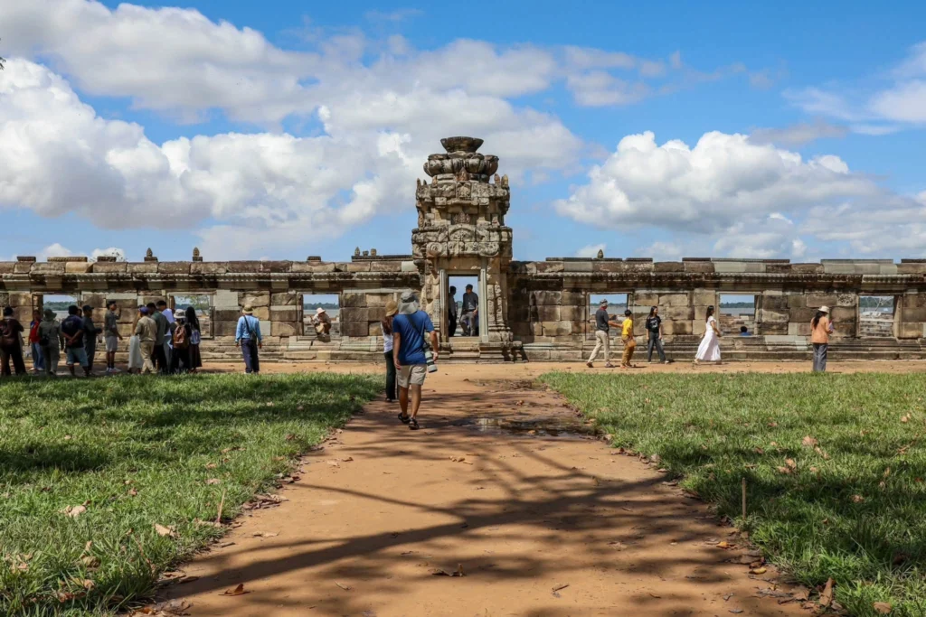 West Mebon Temple attracts tourists ahead of its official inauguration.